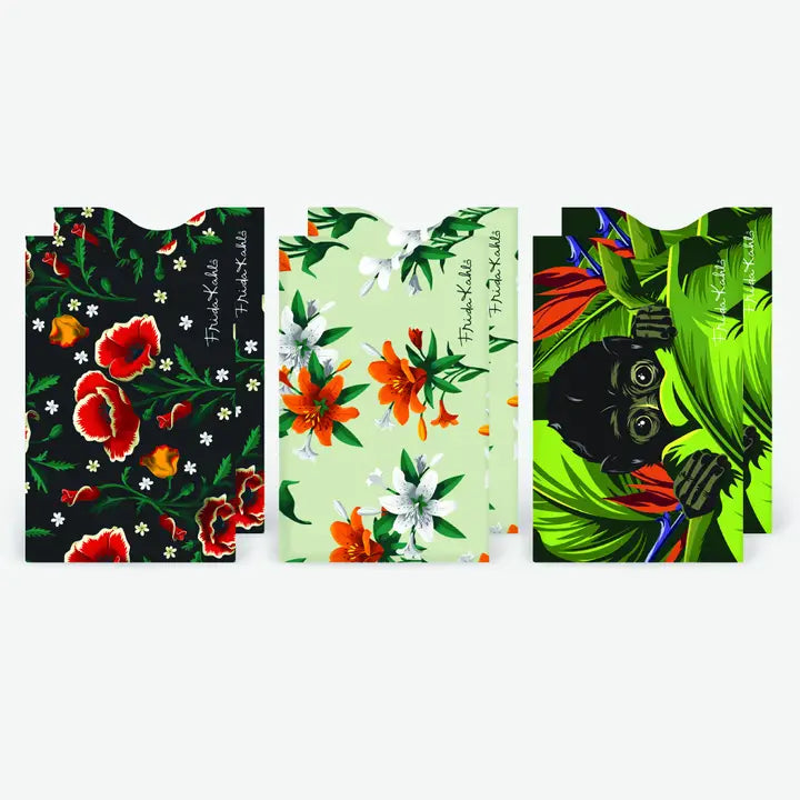 RFID Credit Card Sleeves 6 pack -Frida Kahlo Luggage Shop of Lubbock RFID Credit Card Sleeves 6 pack -Frida Kahlo Luggage Shop of Lubbock