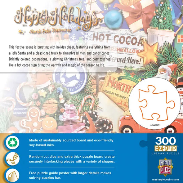 Happy Holidays 300pc EZ-Grip Puzzle - Greetings from the North Pole