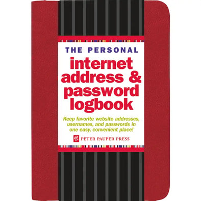 Personal Password Logbook-Red