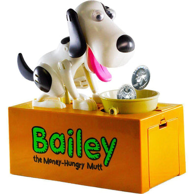 Bailey the Money-Hungry Mutt Bank with Sound