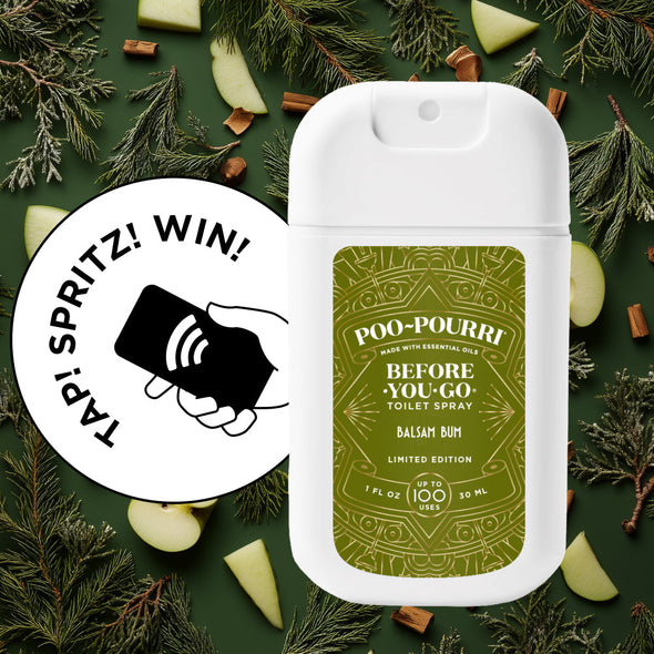 Poo-Pourri Balsam Bum Pocket Sprayer Holiday- 1 oz.