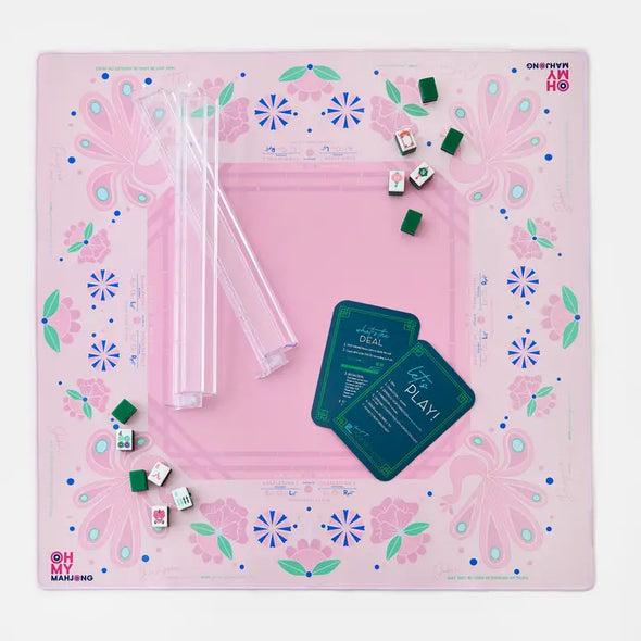 Birdie Pink Neoprene Mahjong Mat