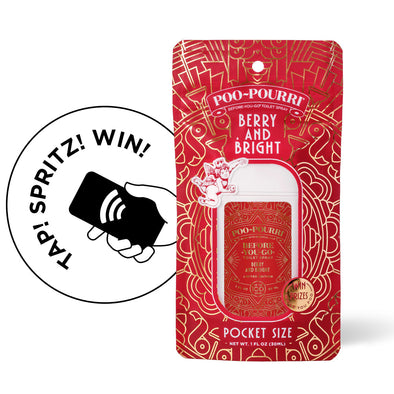 Poo-Pourri Berry and Bright Pocket Sprayer Holiday- 1 oz.