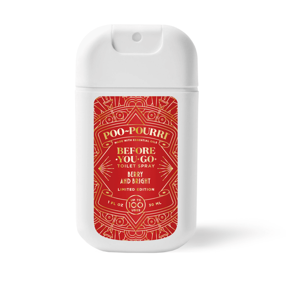 Poo-Pourri Berry and Bright Pocket Sprayer Holiday- 1 oz.