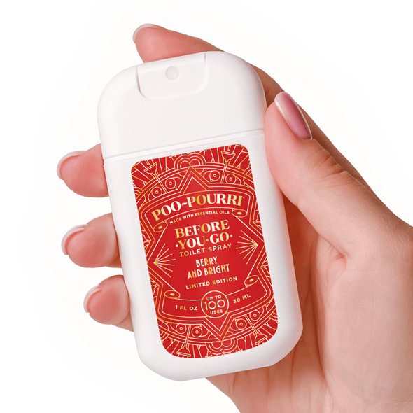 Poo-Pourri Berry and Bright Pocket Sprayer Holiday- 1 oz.