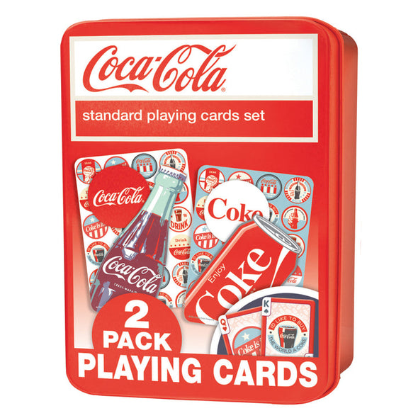 Coca-Cola 2-Pack Playing Cards-Tin