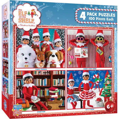 Elf On Shelf V1 - 4-Pack 100pc Puzzles