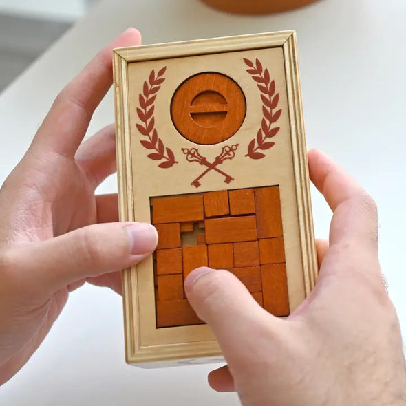 True Genius Roman Lock Box -Secret Gift Box Puzzle