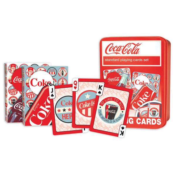 Coca-Cola 2-Pack Playing Cards-Tin