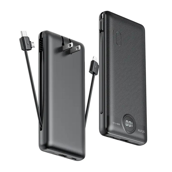 Statik GoHub 10,000mAh 3-in-1 Power Bank -Black