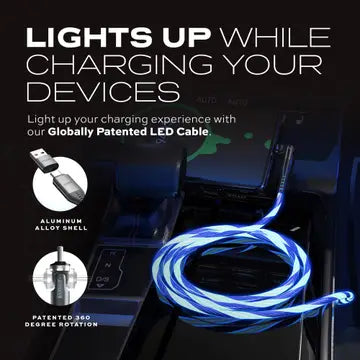 Statik PowerPivot GloBright Pro 6.6 ft. Cable - USB-C to USB-C