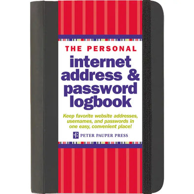 Personal Password Logbook-Black