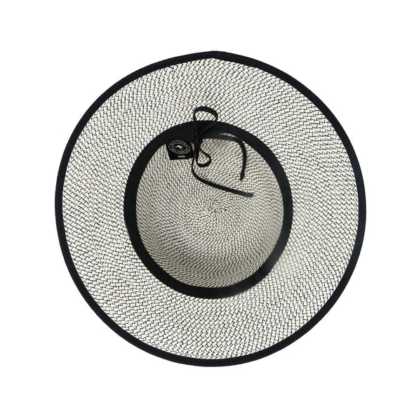 Darby Cloche Hat - Ivory/Black