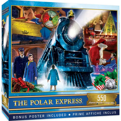 The Polar Express Ride Holiday Glitter Puzzle-500pc