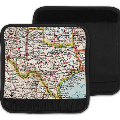 Texas Map Luggage Handle Wrap