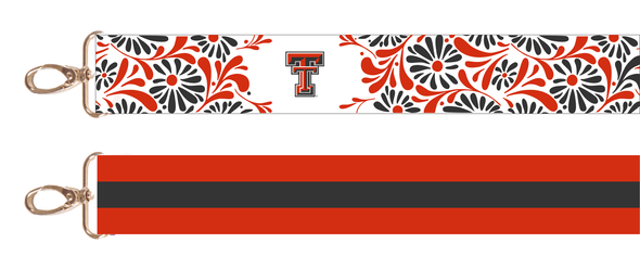 Texas Tech Floral Purse Strap