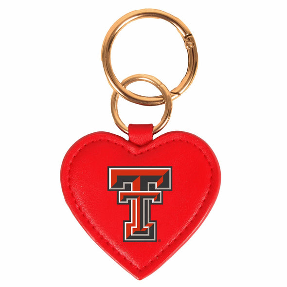 Texas Tech Red Raiders Heart Purse Charm / Keyring