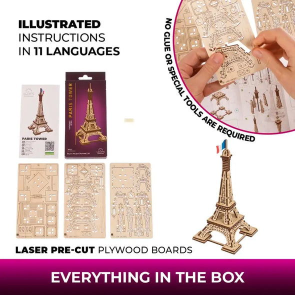 UGears Mini Model - Paris Tower