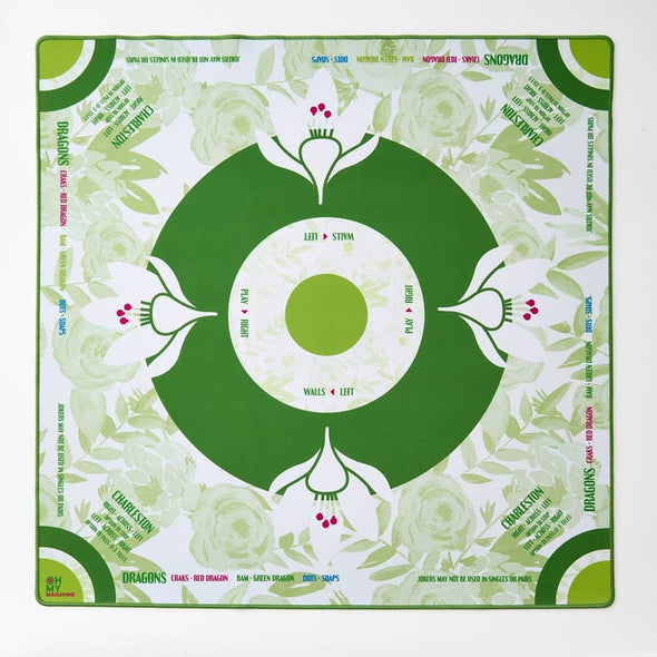 Olive Rose Neoprene Mahjong Mat