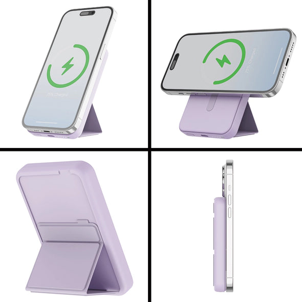 Magnetic Wireless Charging Power Bank with Stand