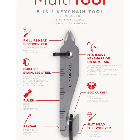 KeySmart Multi Tool 5-in-1 Keychain Tool Accessory