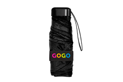 GOGO Mini Manual Compact Umbrella - Black