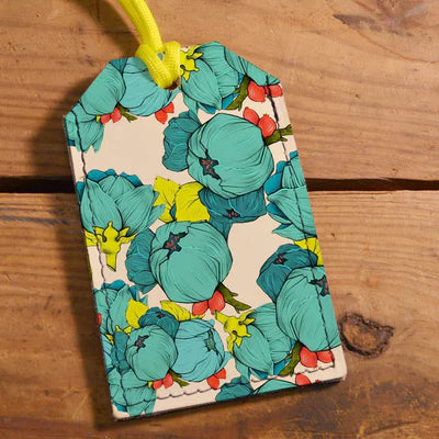 Backerton Printed Leather Luggage Tag