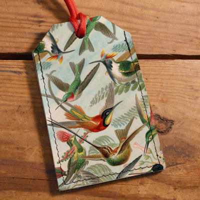 Backerton Printed Leather Luggage Tag