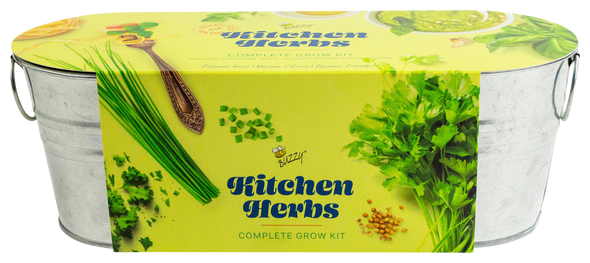 Kitchen Herbs Galvanized Grow Kit