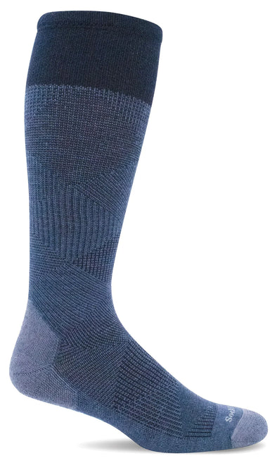 Men's Diamond Dandy Compression Socks-denim : L/XL