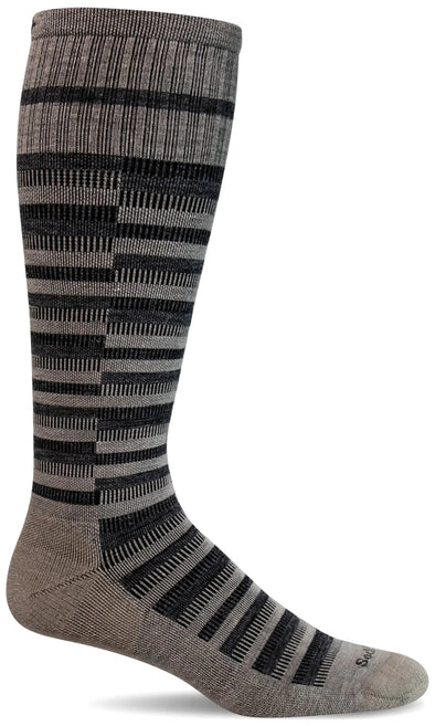 Men's Geo Compression Socks-putty