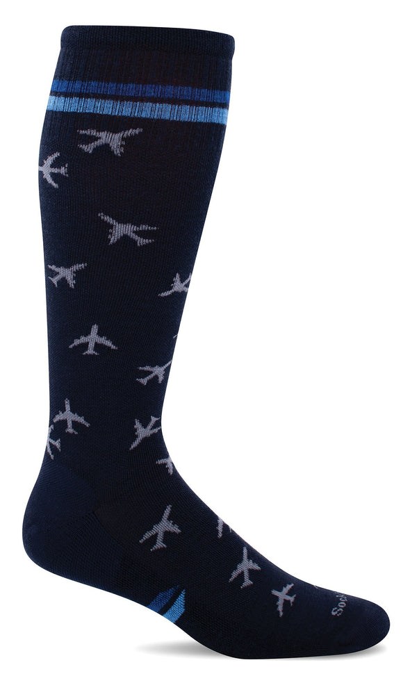 Men In Flight Compression Sock -Navy