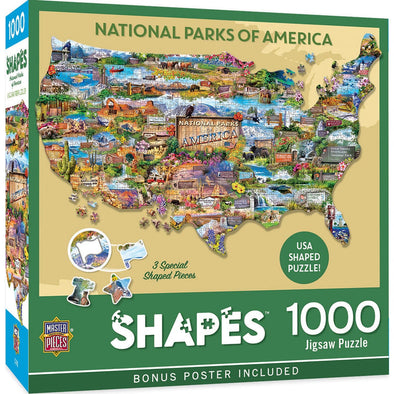 Shapes National Parks of America Puzzle-1000pc