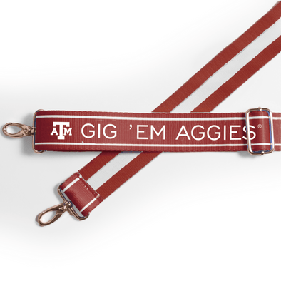 Texas A&M Gig 'em Aggies Stripe Shoulder Strap