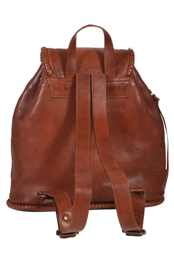Ladies Leather Backpack with Stitch