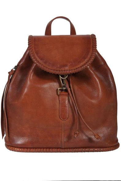 Ladies Leather Backpack with Stitch