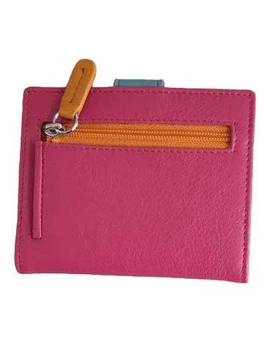 Mini Asymmetric Leather Card Wallet