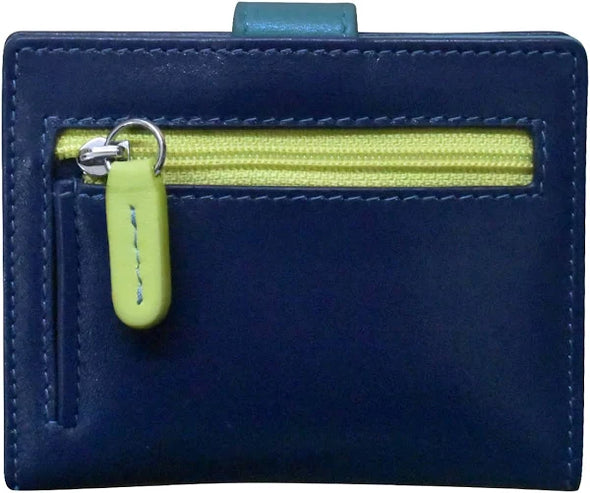 Mini Asymmetric Leather Card Wallet
