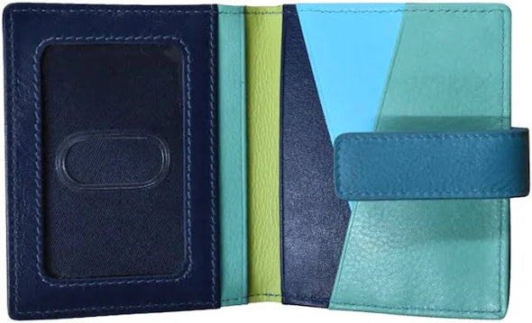 Mini Asymmetric Leather Card Wallet