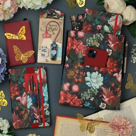 Book Lover's Reading Light - Dark Floral