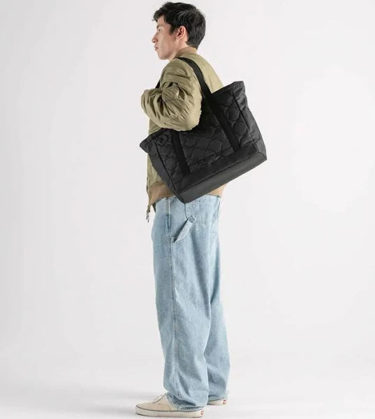 Heritage Quilted Tote - Black