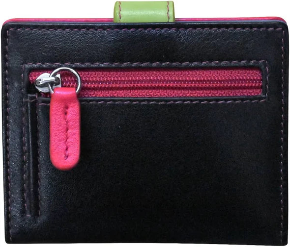 Mini Asymmetric Leather Card Wallet