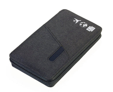 Troika Cargo Safe RFID Zip Organizer -dark grey