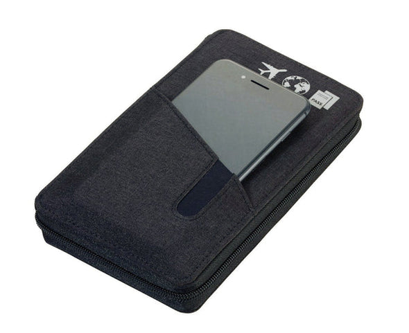 Troika Cargo Safe RFID Zip Organizer -dark grey