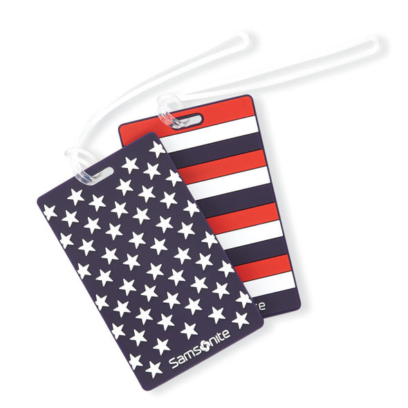 Designer ID Tags Pair - Stars & Stripes