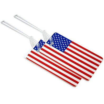 US Flag Luggage Tag 2pk