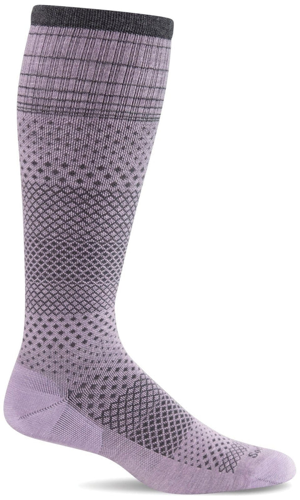 Wmn Micro Grade Compression Sock -Lavender M/L