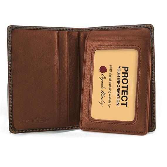 Distressed ID Flipfold Wallet
