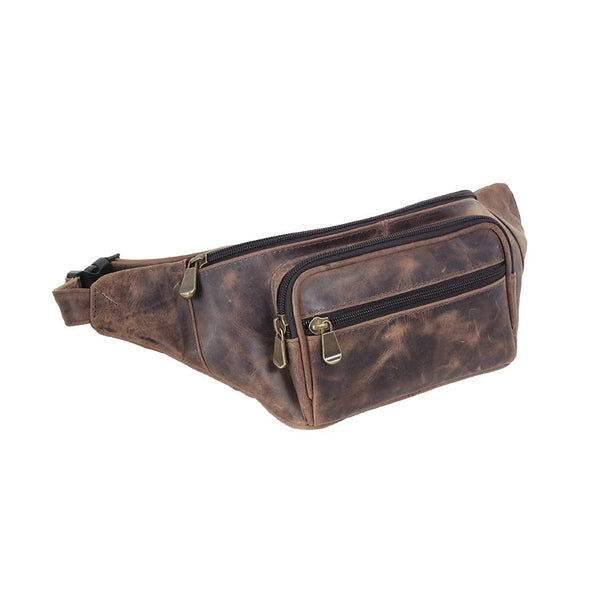 Distressed Leather Waist Pack