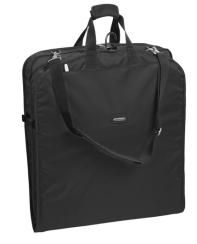 45" Premium Extra Wide Garment Bag with Shoulder Strap and Two Large Pockets